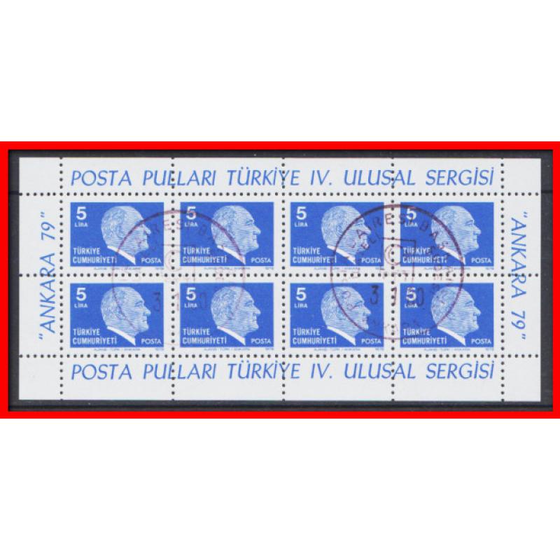 1979 Türkiye. Ankara 79 Posta Pulları Sergisi. ilk gün Özel Damgalı