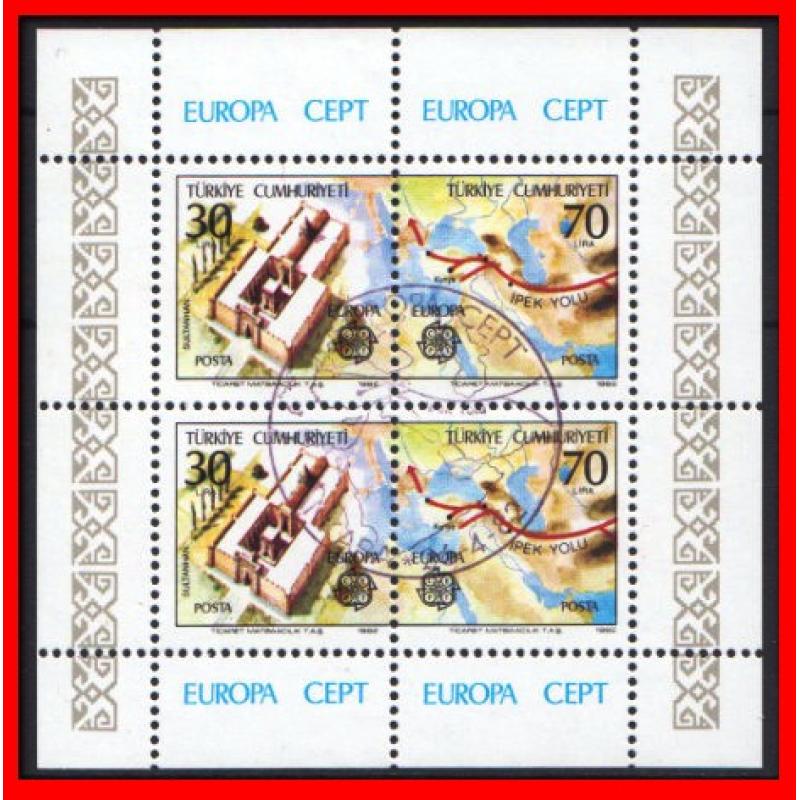 1982 Türkiye. Avrupa CEPT. Özel Blok. ilk gün Özel Damgalı