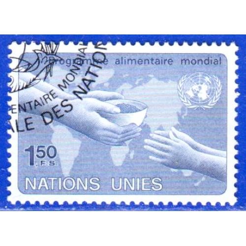 1983 BM-UNO-Genf. Cenevre. Gıda. Filateli Damgalı