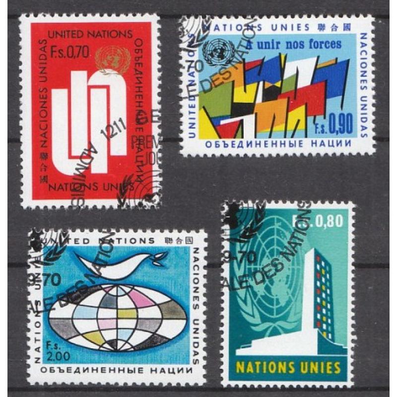 1970 BM-UNO-Genf. Cenevre. Posta Pulları. Filateli Damgalı