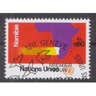 1973 BM-UNO-Genf. Cenevre. Namibia. Filateli Damgalı