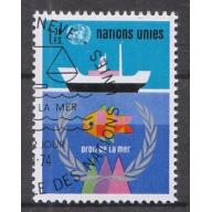 1974 BM-UNO-Genf. Cenevre. Deniz Hakları. Filateli Damgalı