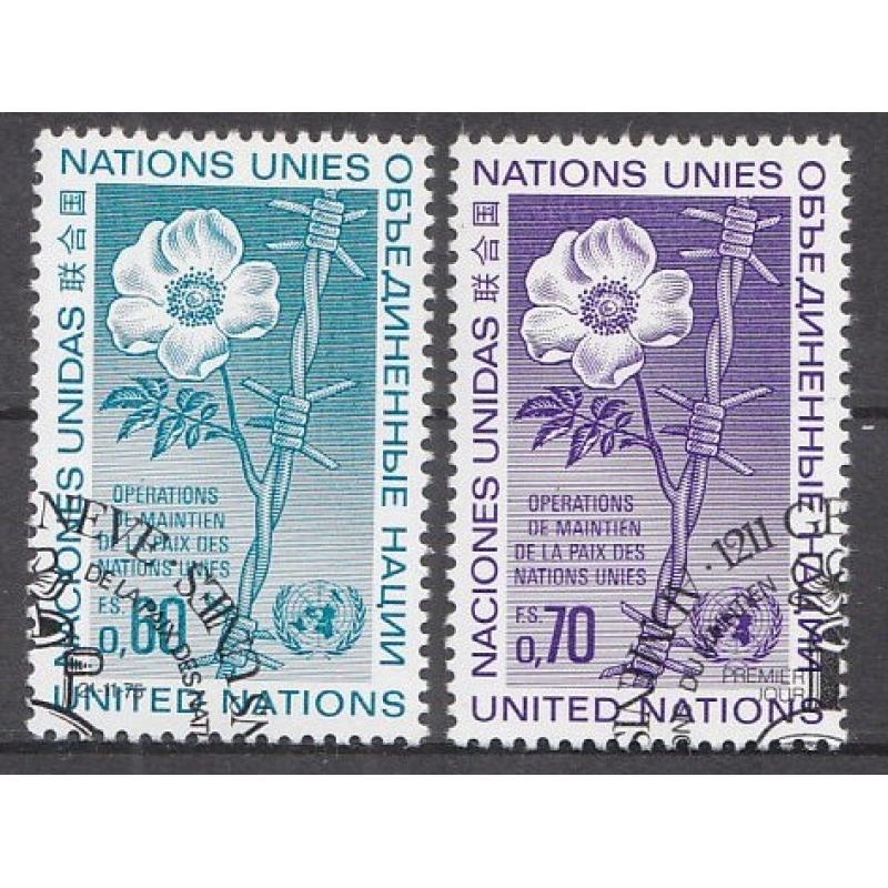 1975 BM-UNO-Genf. Cenevre. Baış Operasyonları. Filateli Damgalı