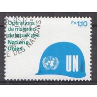 1980 BM-UNO-Genf. Cenevre. Barış Koruma. Filateli Damgalı