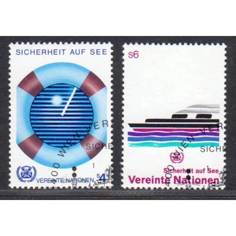 1983 BM-UNO-Wien, Viyana. Güvenli Denizler. Filateli Damgalı